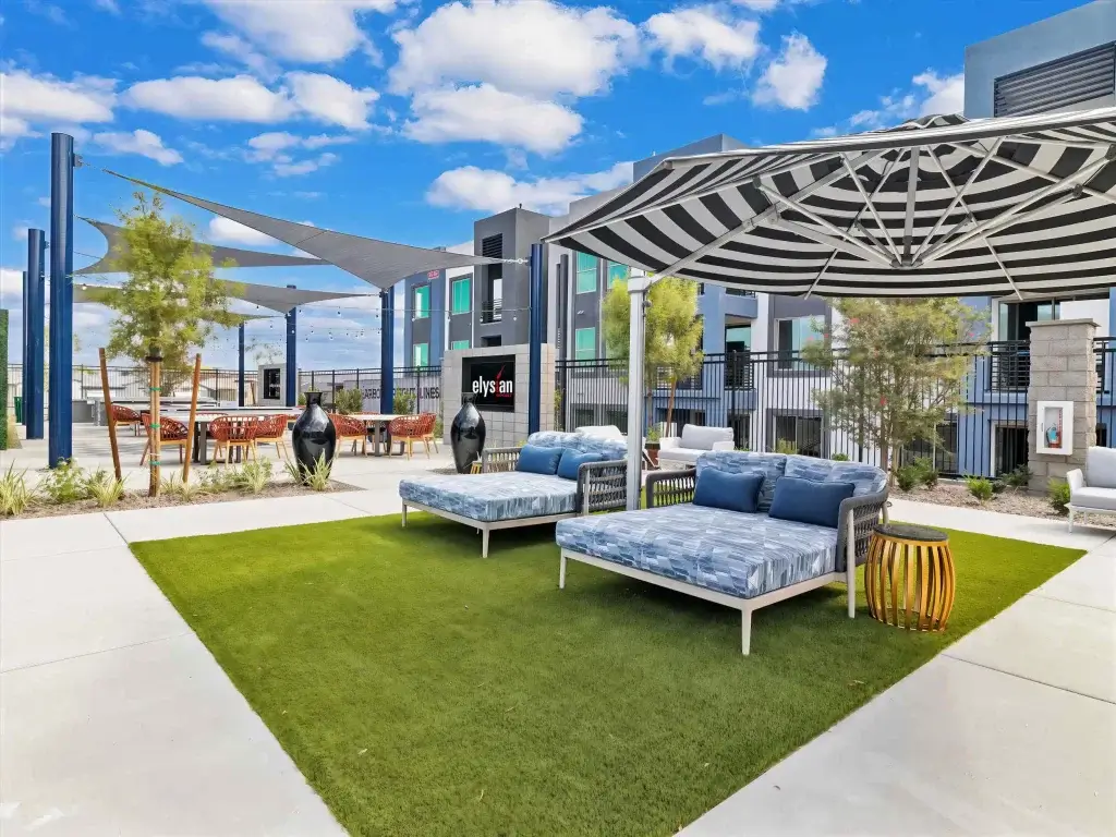 elysian at post outdoor lounge